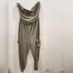 Olive Green Women's Jumpsuit